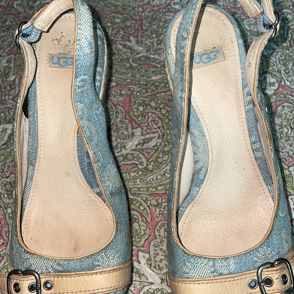Euc Ugg blue Jean wedges size 6 - Picture 4 of 7